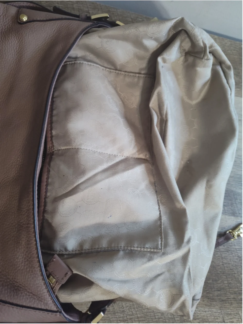 Women's Michael Kors Hobo Bag One Size Pink Gold